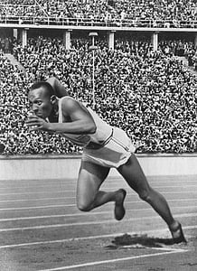 Sprinter, atleter, Jesse owens, Olympiade, sort, Negro, hurtig