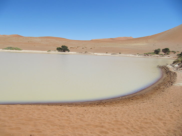 Deadvlei, Namib, öken, Sossusvlei, landskap, Sand, Namibia