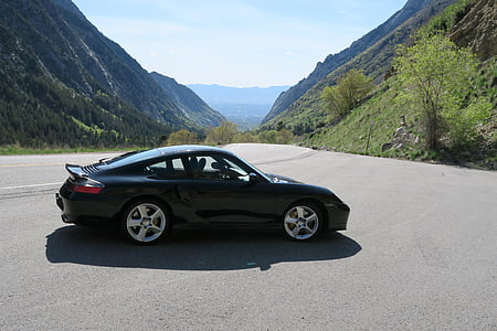 Porsche, 911, 996, Turbo, maz cottonwood, kupeja, automašīnas