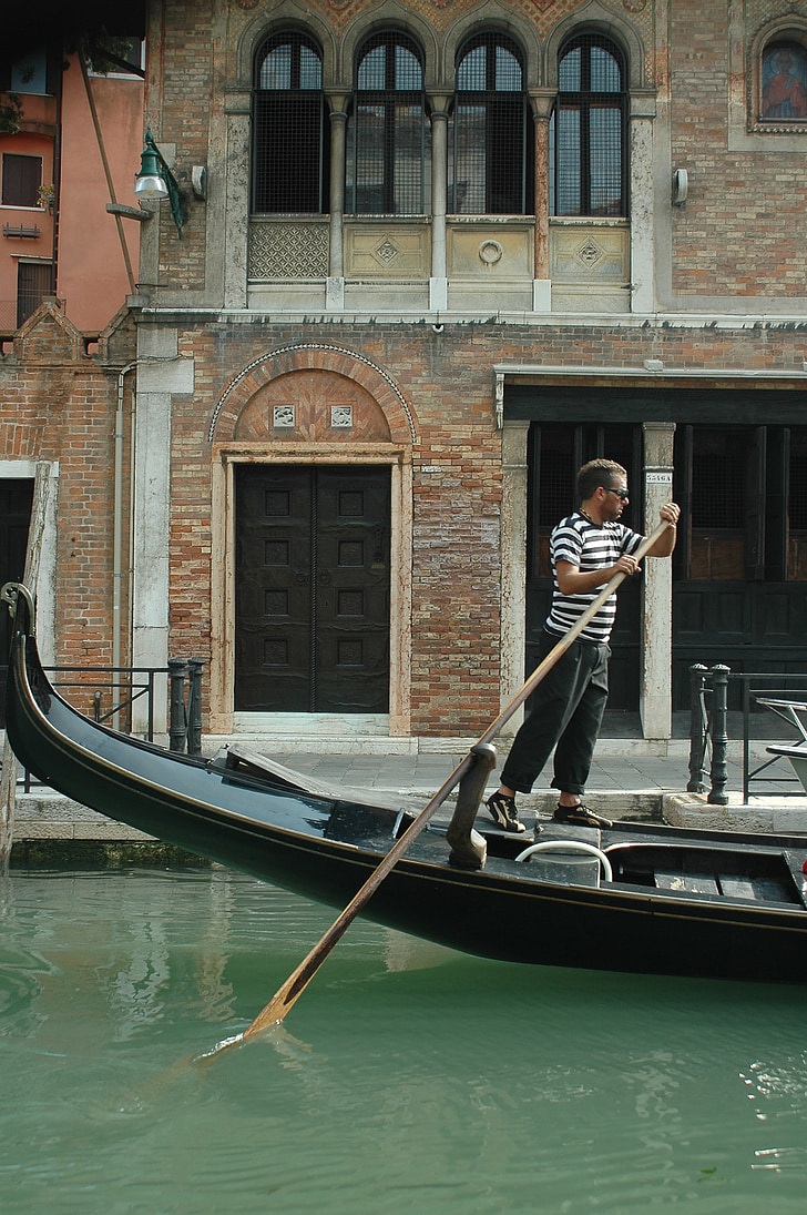 Benátky, loďou, Canal, Gondola, Venezia, žalúzie, taliančina