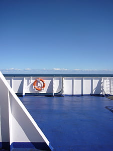 boot, veerboot, vervoer, zee, schip, Oceaan, blauw