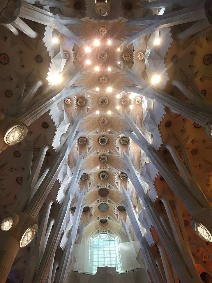 Sagrada, Familia, Barcelona, Maamerkki, Euroopan, kirkko, katedraali