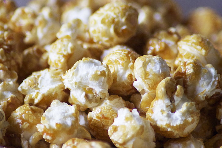popcorn, sweet, corn, pop, snack, golden