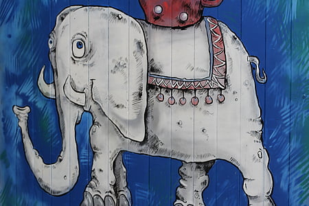 ελέφαντας, σχέδιο, Ζωγραφική, Αστείο, θηλαστικό