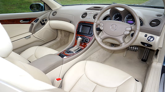 Mercedes, cotxe, luxe, moderna, automoció, transport, motor
