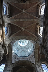 Dôme, voûtes, bâtiment, architecture, Église, Abbaye de grimbergen, Cathédrale