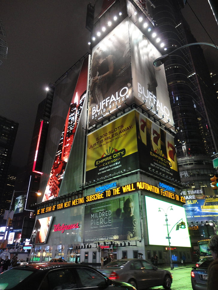 Time square, noc, Nowy Jork