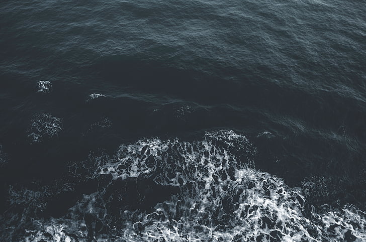 тяло, вода, океан, море, вълни, няма хора, природата