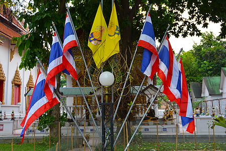 bandeiras, Tailândia, Brasão de armas, símbolo, nacional, nação, patriotismo