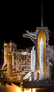 space shuttle, rollout, launch pad, pre-launch, astronaut, mission, exploration