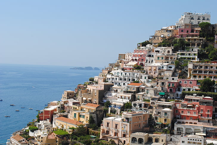 Italian rannikoilla, loma Italiassa, Amalfi, rannikko, Italia, matkustaa, italia