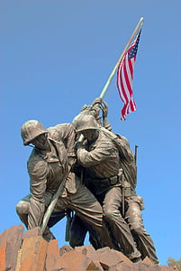 Amerika, Washington, Iwo jima, monument, soldaat, Arlington