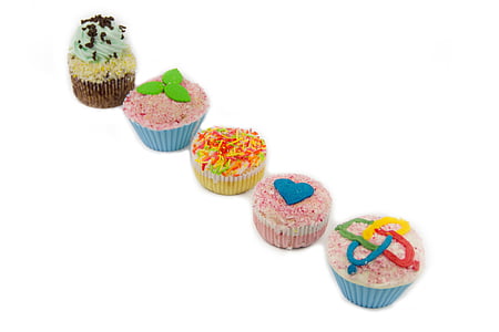 cupcakes, édességek, édes, pékség, finom, krém, design