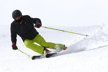 esqui, esqui, desporto, Alpina, corrida, Inverno, esquiador