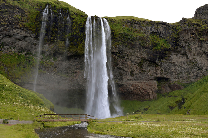 seljalandasfoss, cascada, paisatge, natura, Islàndia, l'aigua, força