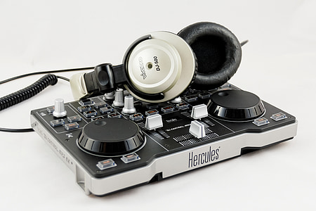 mixer, hoofdtelefoon, audio, Entertainment, muziek, MP3, DJ