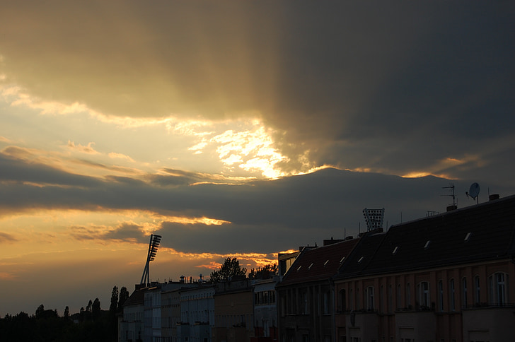 Berlin, Słońce, Cloudburst, Miasto