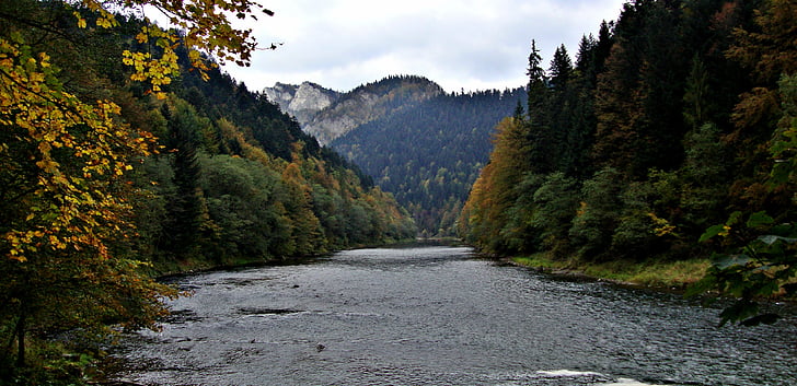 Pieniny, Dunajec, paisaje, naturaleza, otoño