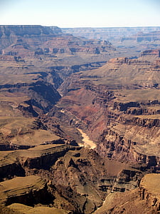 Grand canyon, turisztikai látványosságok, sziklás terepen, Colorado river, Amerikai Egyesült Államok, táj, táj