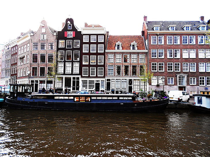 アムステルダム, オランダ, 運河, 観光
