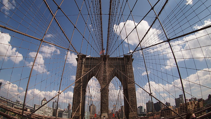 Bruklino tiltas, Niujorkas, Lankytinos vietos, orientyras, atrakcija, New york city