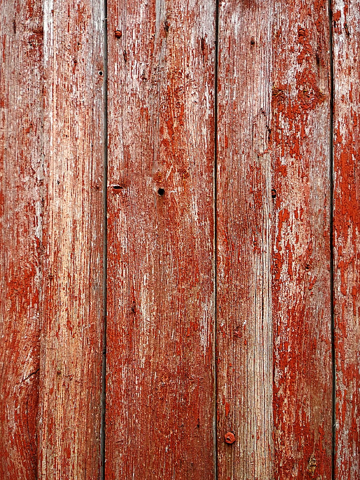 kayu, lama, cat, tekstur, papan, merah