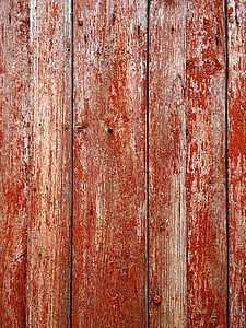 legno, vecchio, vernice, trama, tavole, rosso