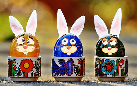 Velikonoce, Velikonoční vejce, Legrační, Zajíc, králičí uši, uši, obličej