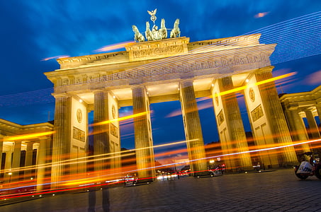 Berliin, Brandenburg, eesmärk, Brandenburgi värav, quadriga, Landmark, hoone