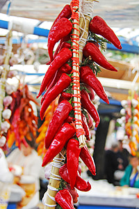 Chili, növényi, forró, hagyományos, helyi, piac, málna