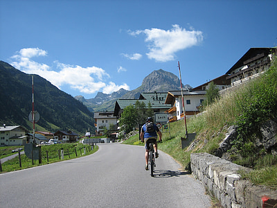 Radfahren, Fahrrad, Transalp, Sport, Lech