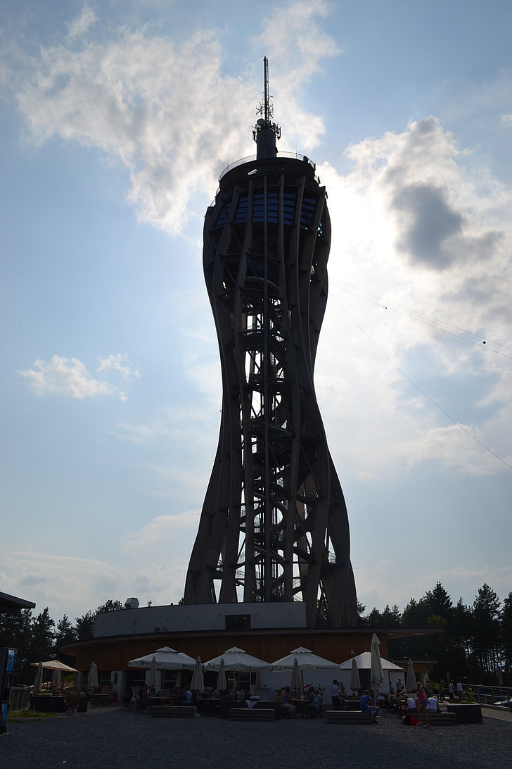 stolp za opazovanje, Pyramidenkogel, Koroška, blizu Hodiškega, Wörthersee