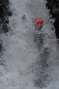 canyoning, river, water