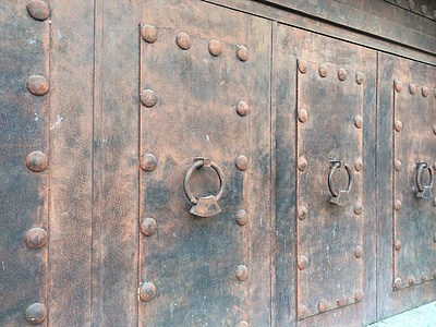 ドア, 植民地時代, 入り口, 鉄, 古い, アーキテクチャ, スタイル