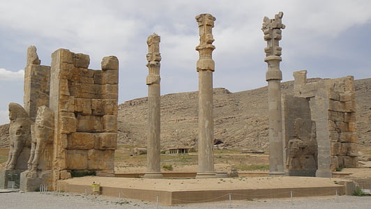 Perzepolis, Iran, Arheologija, arhitektura, Povijest, Stara ruševina, poznati mjesto