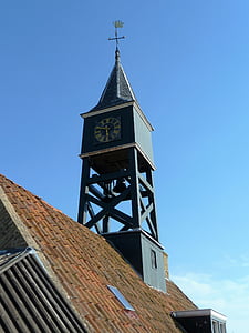 kirketårnet, ur, klokketårnet, Vindfløj, Dial, kirke, arkitektur