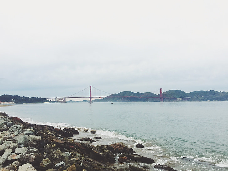 híres, felfüggesztés, híd, arany, kapu, San, Francisco