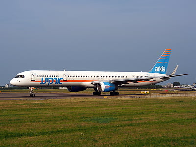 Boeing 757, israelitas airlines, taxiando, Aeroporto, avião, transporte, viagem