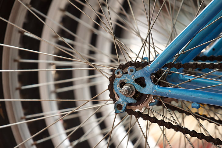 bicycle, bike, close-up, spokes, wheel, sport, spoke