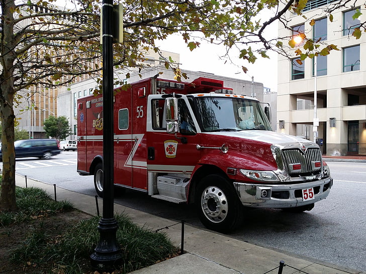 BFD, Baltimore, chữa cháy, xe cứu thương, y tế, trường hợp khẩn cấp, thành phố