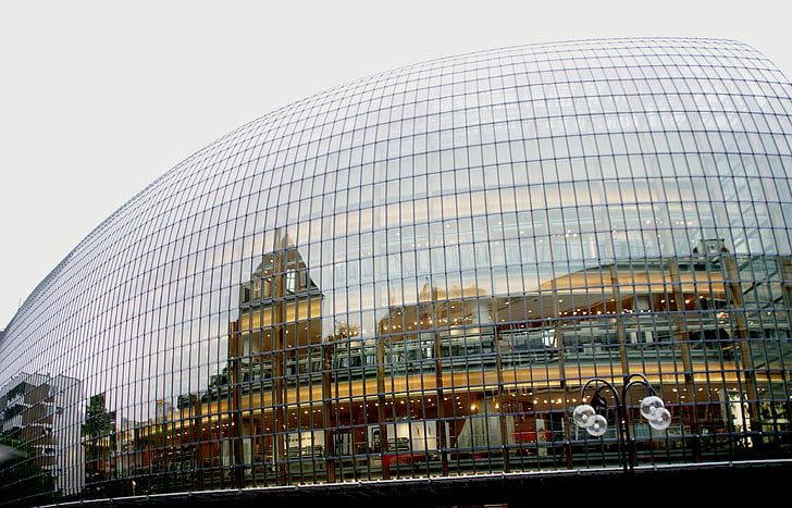 Dôme, Cologne, gratte-ciel, verre, voûte, examen, construction