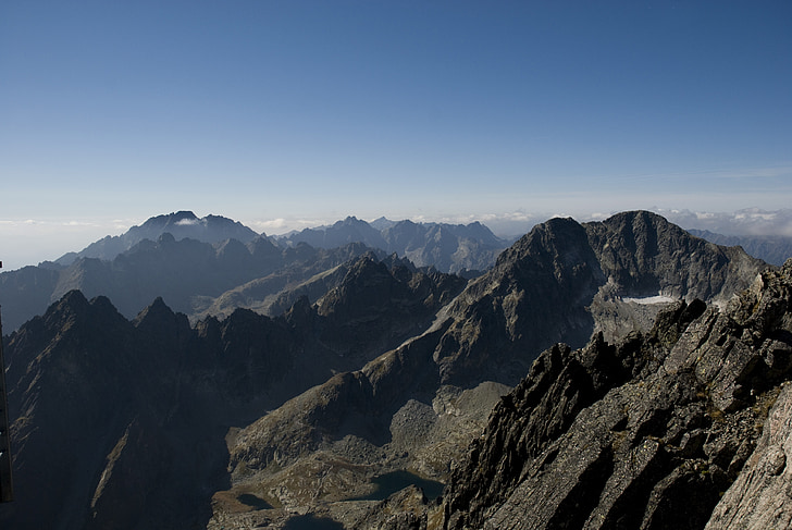 tatry, łomnica, slovakia, mountains, landscape, view, top view