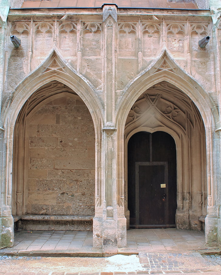 entrée, Gates, façade, Église, apport