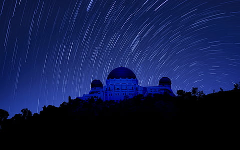 Đài quan sát Griffith, chụp ảnh ban đêm, Los angeles, Astrophotography, adobe photoshop, dải Ngân Hà, Nhiếp ảnh