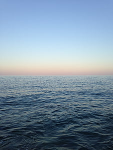 wody, horyzont, Ocean, morze, niebo, powierzchni, niebieski
