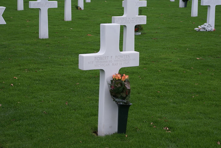 Margraten, kirkegård, mindes, anden verdenskrig, grav, gravsten, Memorial