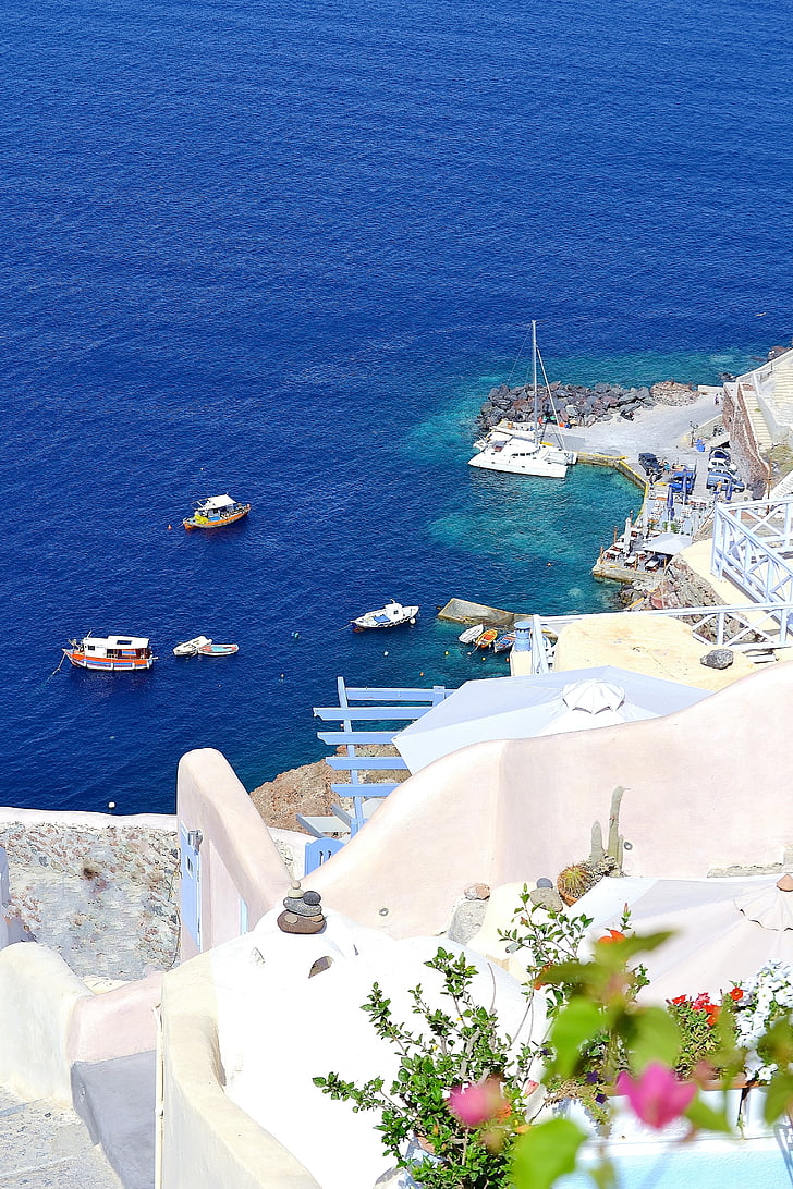 Grèce, Santorin, Grec, voyage, île, l’Europe, mer