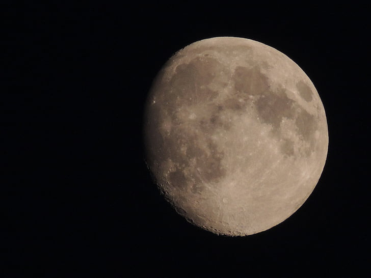 månen, natt, astronomi, cirkel, månens yta, skönhet i naturen, Scenics