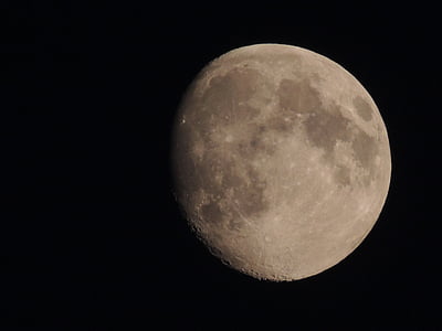 Księżyc, noc, astronomia, koło, powierzchni Księżyca, piękno natury, pejzaż