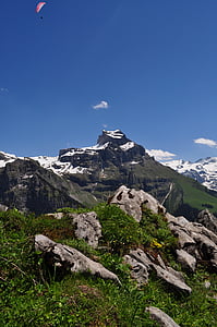 szczyt, Szwajcaria, alpejska, góry, Widok, Alpy Szwajcarskie, szczyt górski